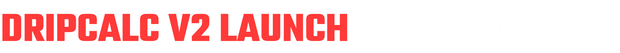YMTracker DRIPCalc v2 Launch sale